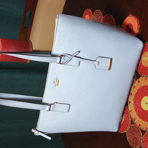 Kate Spade Cameron Street Lucie Tote Bag -Tile Blue - Picture 8 of 17